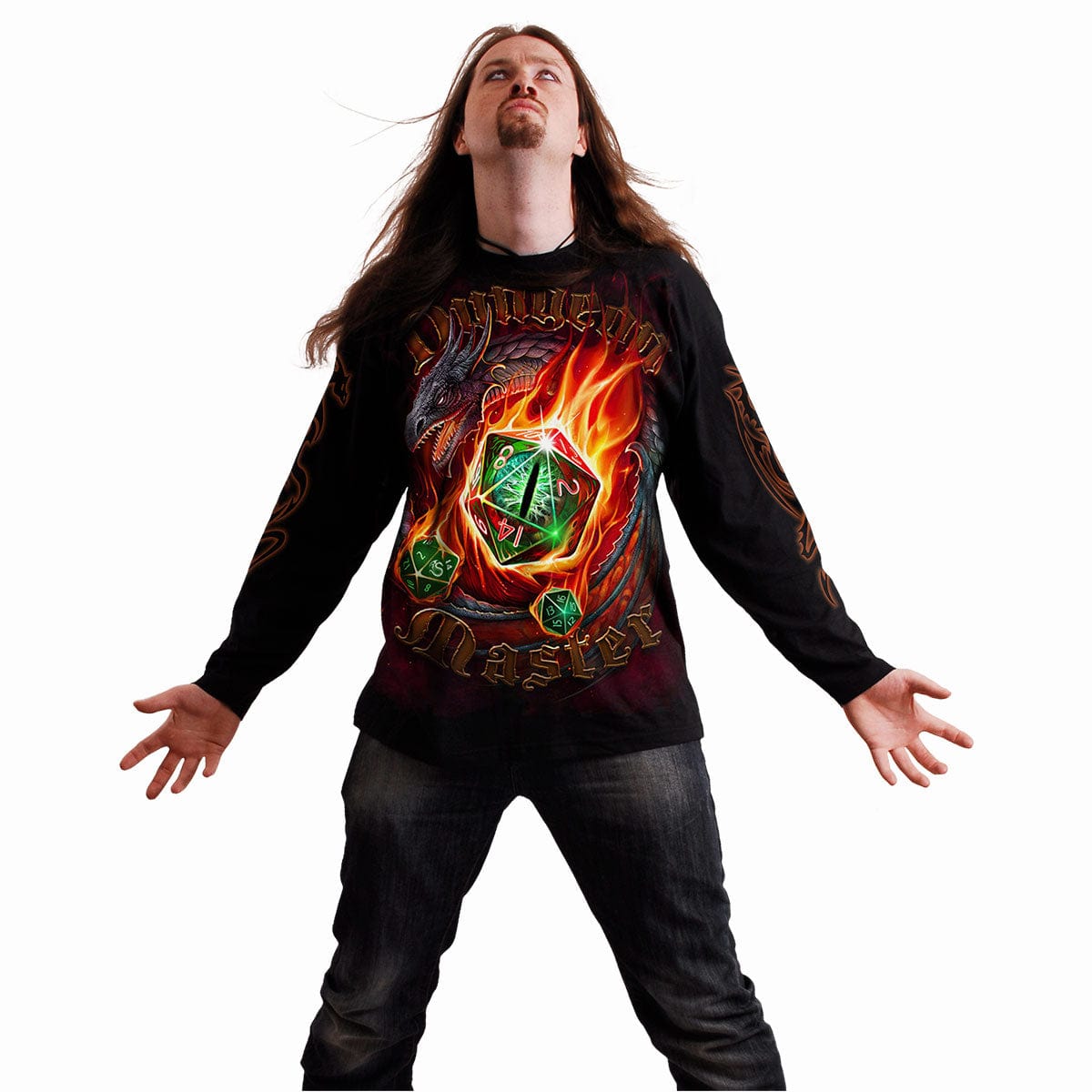 DUNGEON MASTER - Longsleeve T-Shirt Black - Spiral USA