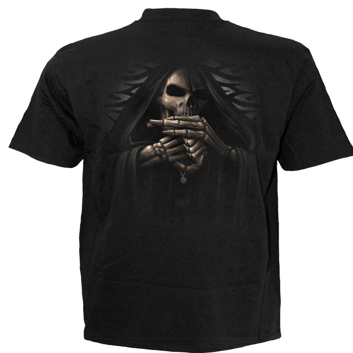 BONE FINGER - T-Shirt Black - Spiral USA