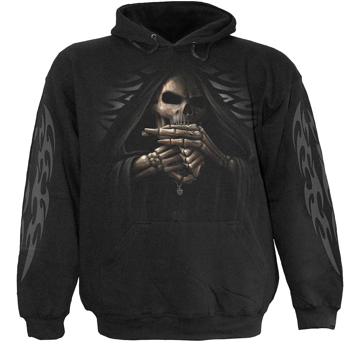 BONE FINGER - Hoody Black - Spiral USA