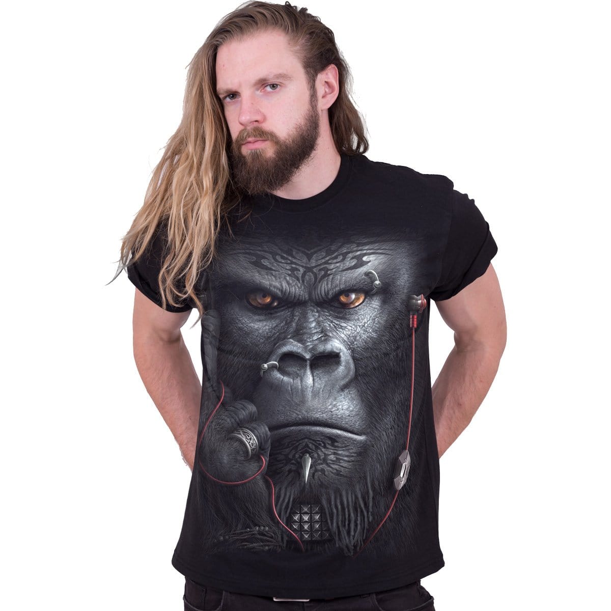 DEVOLUTION - Front Print T-Shirt Black - Spiral USA