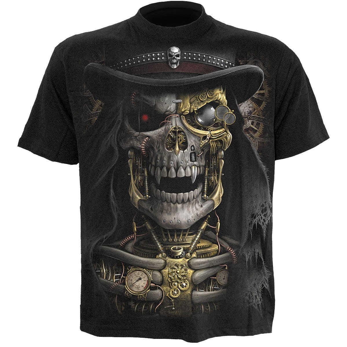 STEAM PUNK REAPER - T-Shirt Black - Spiral USA