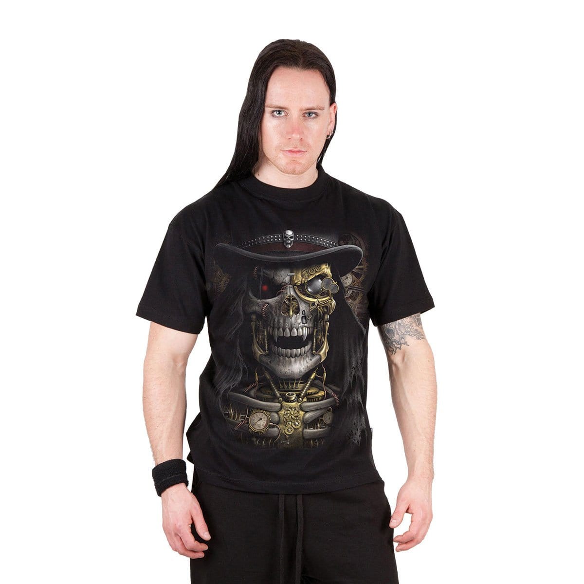 STEAM PUNK REAPER - T-Shirt Black - Spiral USA