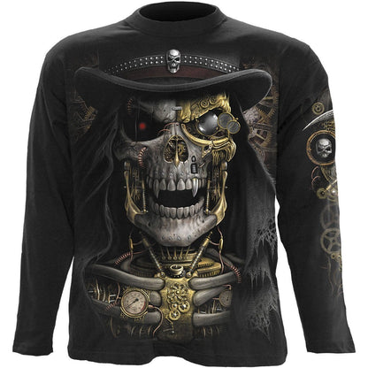 STEAM PUNK REAPER - Longsleeve T-Shirt Black - Spiral USA