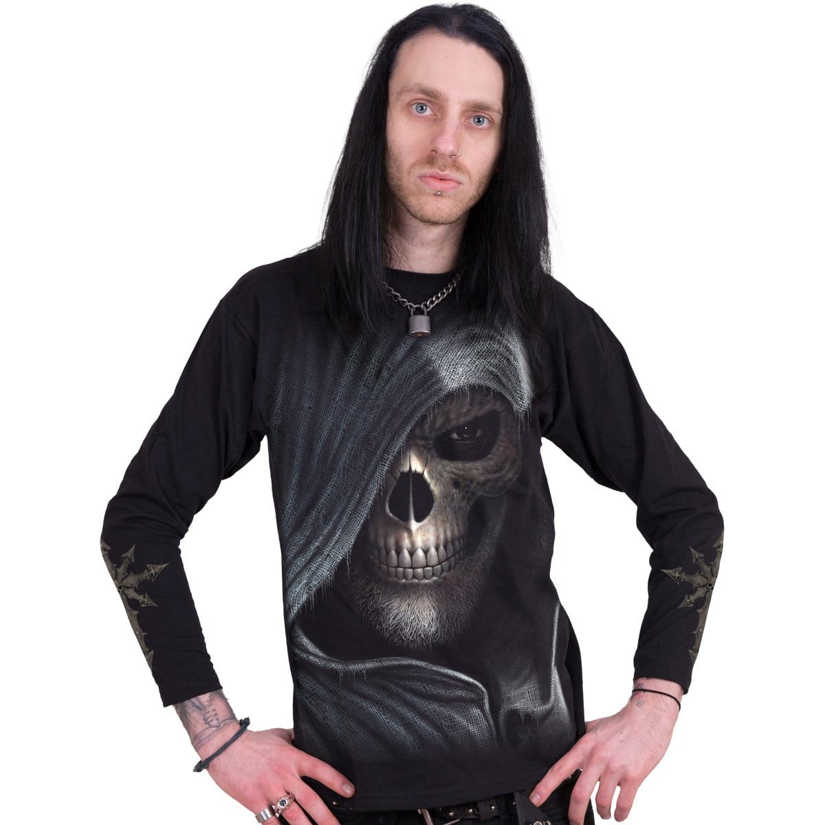 DARKNESS - Longsleeve T-Shirt Black - Spiral USA
