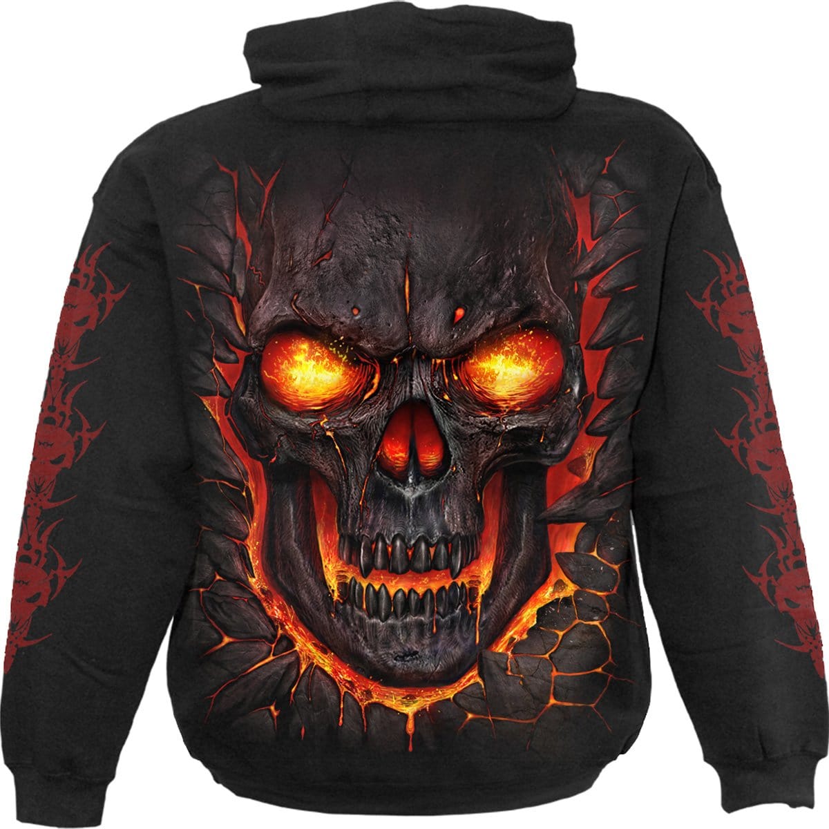 SKULL LAVA - Kids Hoody Black - Spiral USA