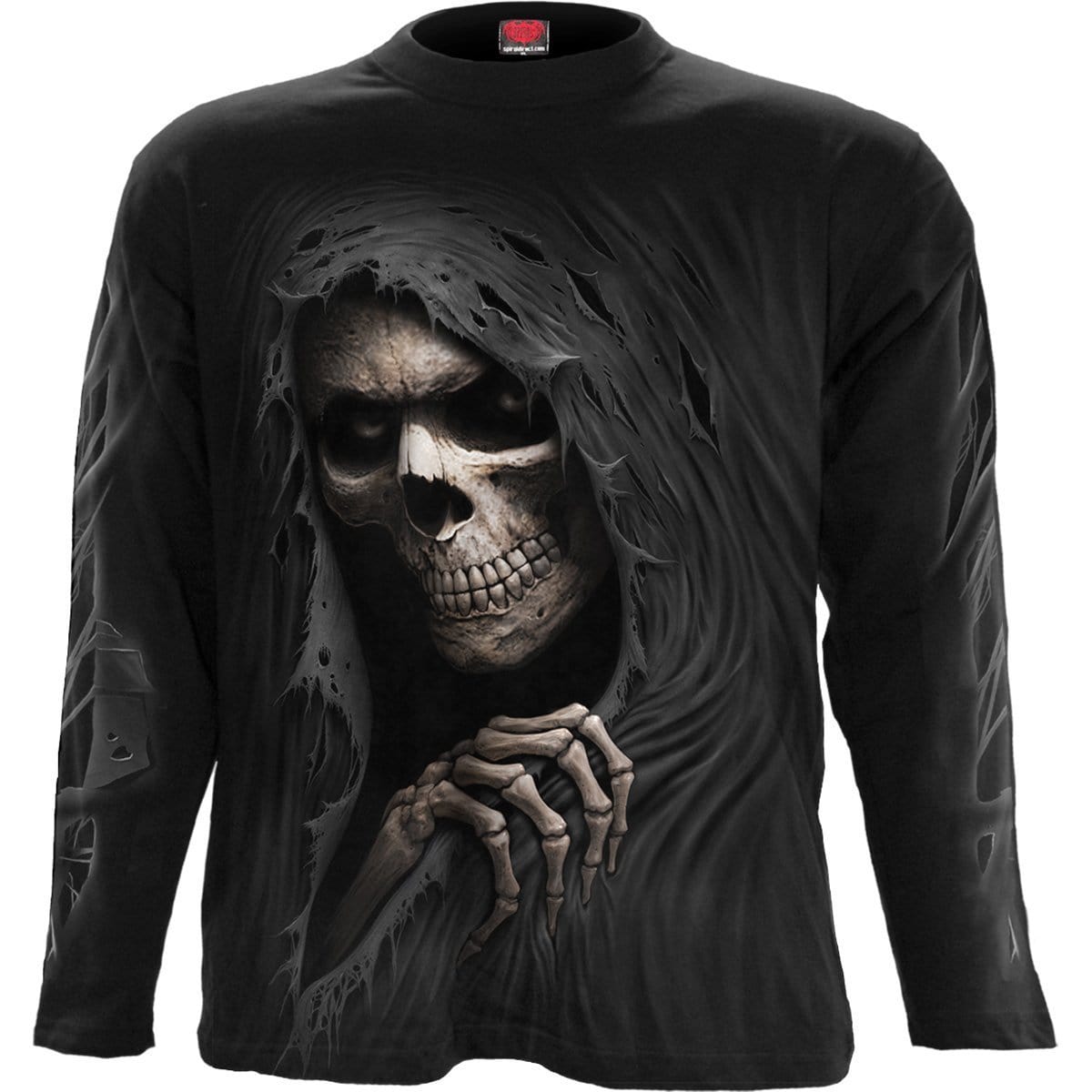 GRIM RIPPER - Longsleeve T-Shirt Black - Spiral USA