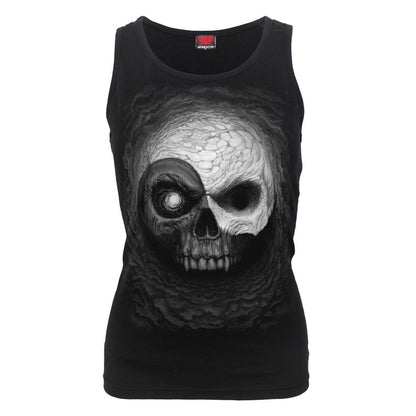 YIN YANG SKULLS - Razor Back Top Black - Spiral USA
