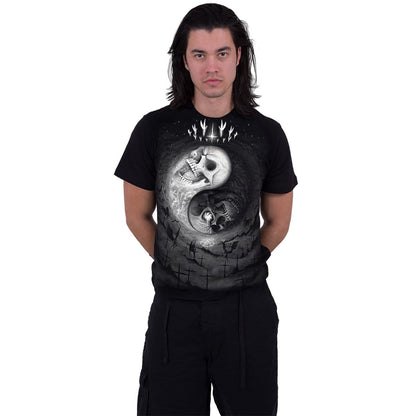 YIN YANG SKULLS - T-Shirt Black - Spiral USA