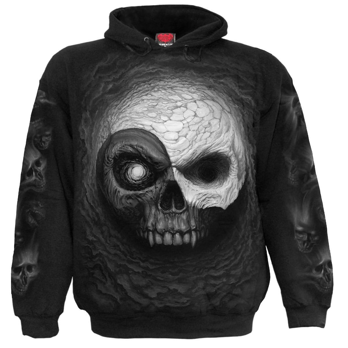 YIN YANG SKULLS - Hoody Black - Spiral USA