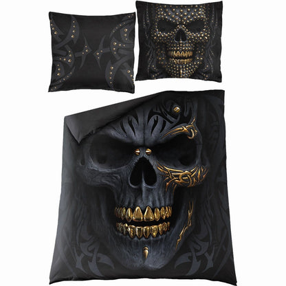 BLACK GOLD - Double Duvet Cover + UK And EU Pillow case - Spiral USA
