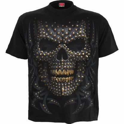 BLACK GOLD - Front Print T-Shirt Black - Spiral USA