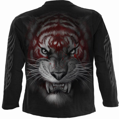 MARK OF THE TIGER - Longsleeve T-Shirt Black - Spiral USA