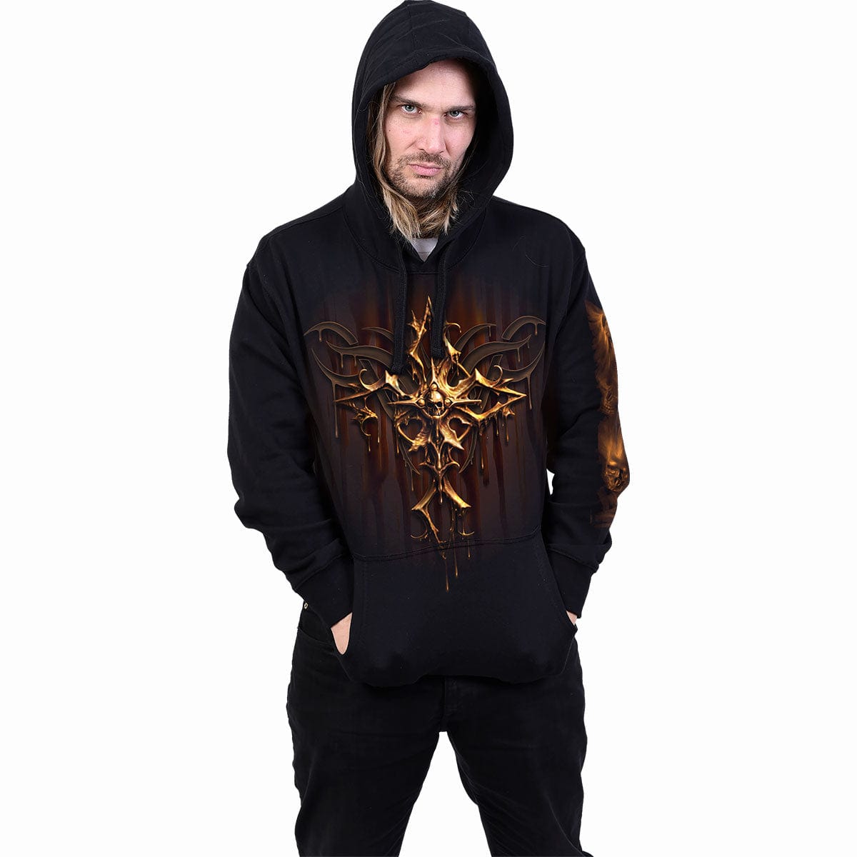 DRIPPING GOLD - Hoody Black - Spiral USA