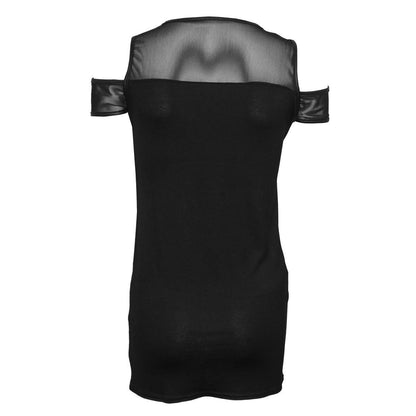 GOTHIC ELEGANCE - Drop Sleeve Piped Dress Black - Spiral USA