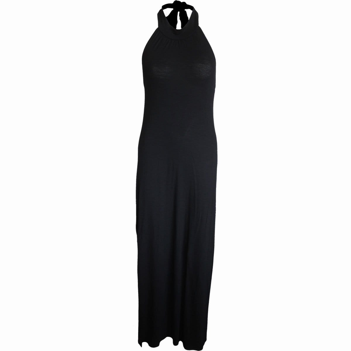 GOTHIC ELEGANCE - Halter Neck Tie-up Long Dress - Spiral USA