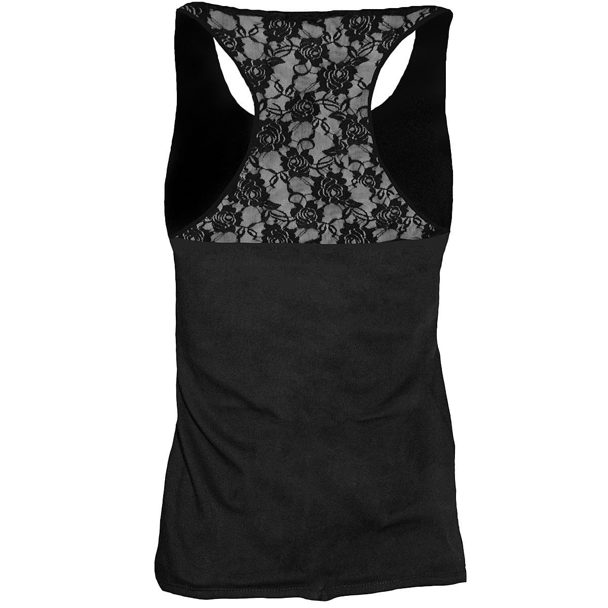 GOTHIC ELEGANCE - Racerback Lace Top Black - Spiral USA