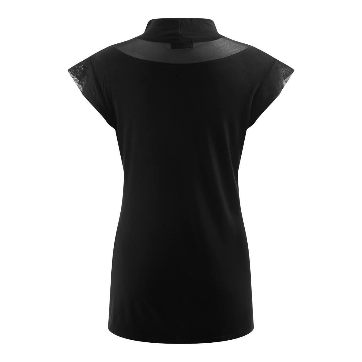GOTHIC ELEGANCE - Turtle Neck Fine Mesh Top Black - Spiral USA