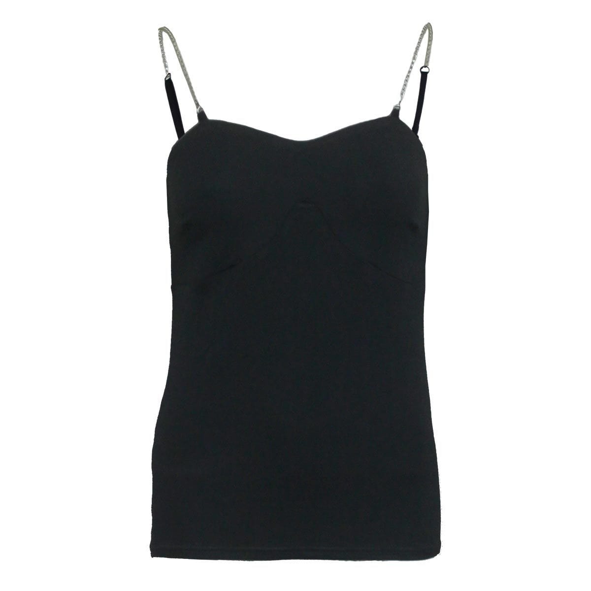 GOTHIC ROCK - Adjustable Chain Camisole Top Black - Spiral USA