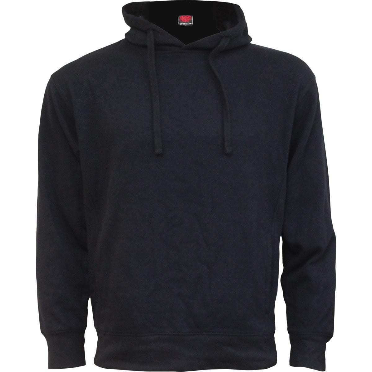METAL STREETWEAR - Side Pocket Stitched Hoody Black - Spiral USA