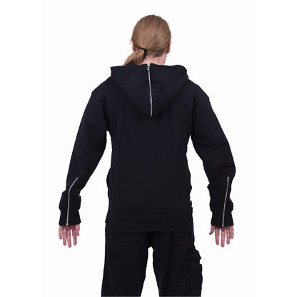METAL STREETWEAR - Split Zip Hoody Black - Spiral USA