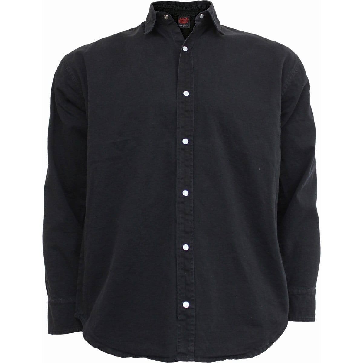 METAL STREETWEAR - Longsleeve Stone Washed Worker Black - Spiral USA