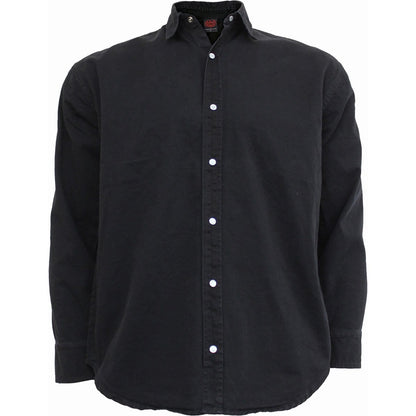 METAL STREETWEAR - Longsleeve Stone Washed Worker Black - Spiral USA