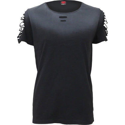 URBAN FASHION - Distressed Spray On Baggy Top - Spiral USA
