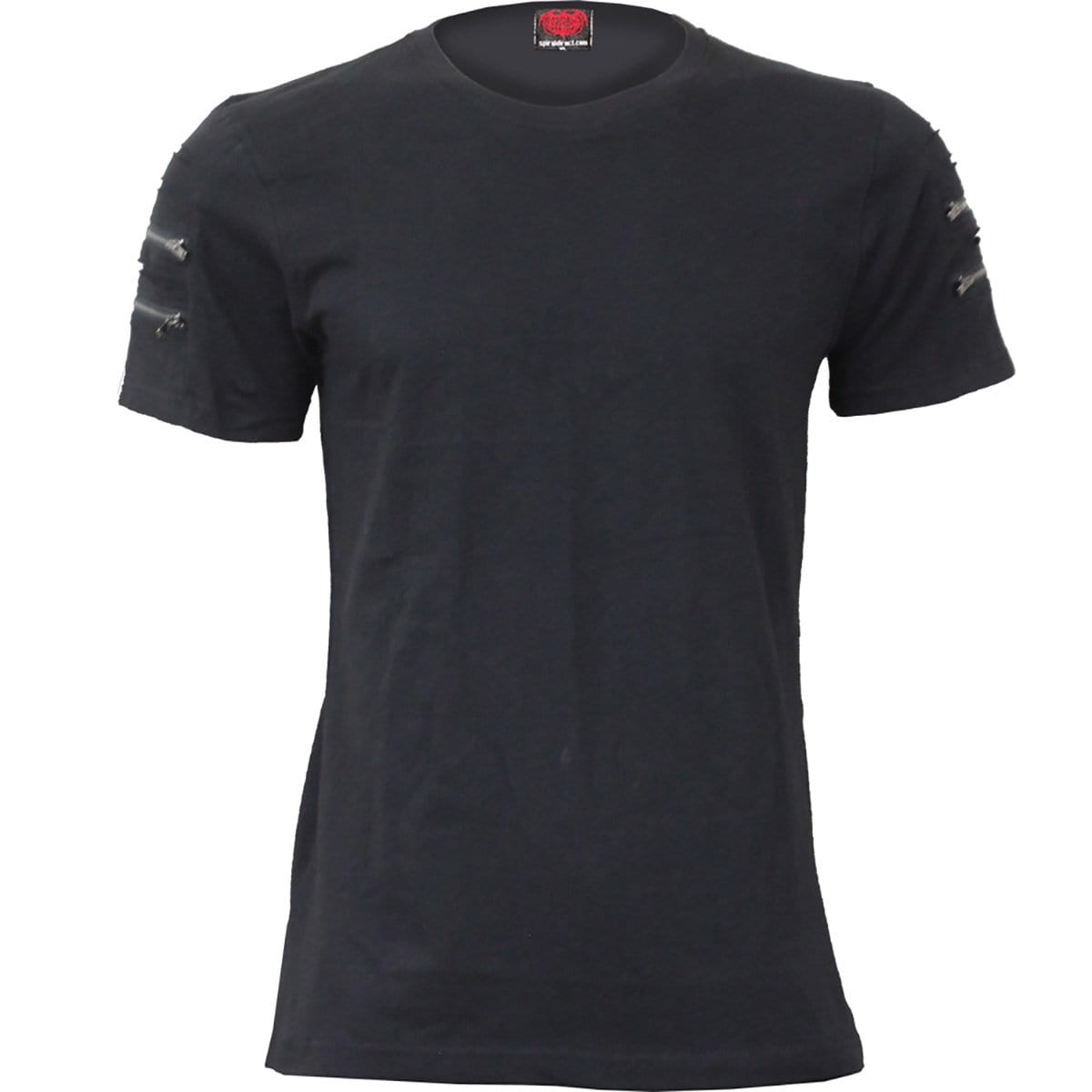 URBAN FASHION - Twin Zipper Sleeve Fashion Tee - Spiral USA