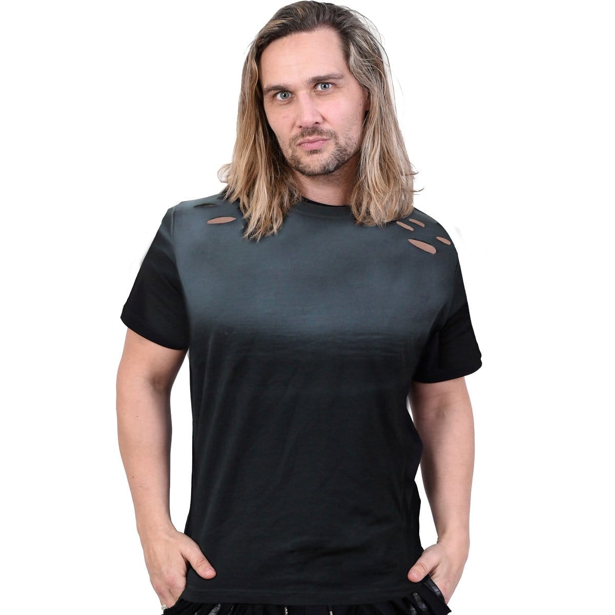 URBAN FASHION - Distressed Spray On T-Shirt - Spiral USA
