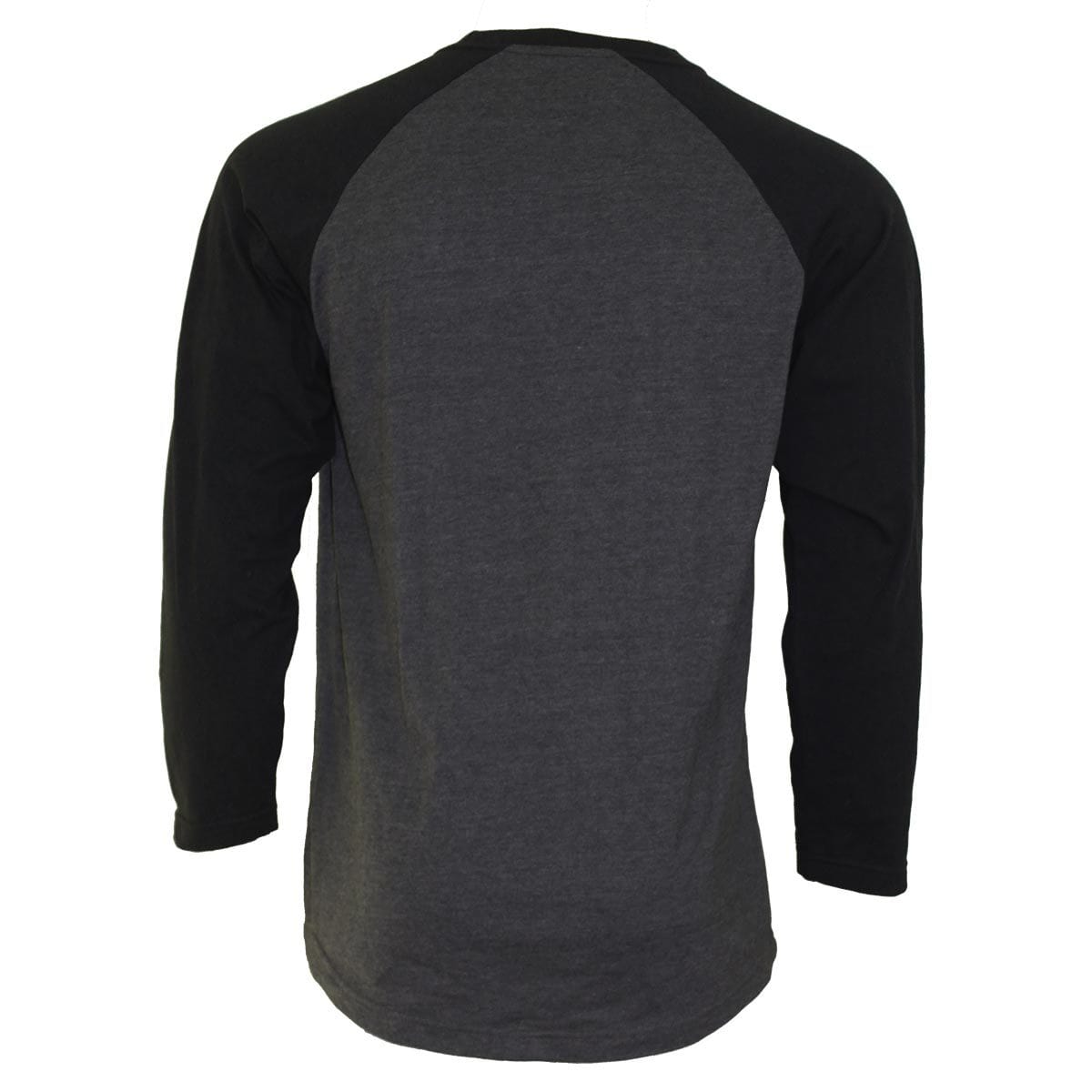 URBAN FASHION - Raglan Contrast Longsleeve Black Charcoal - Spiral USA