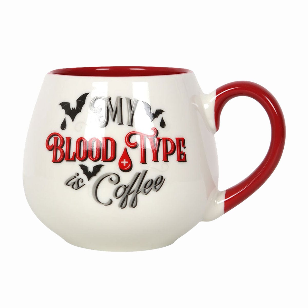 MY BLOOD TYPE IS COFFEE - Rounded Mug White - Spiral USA