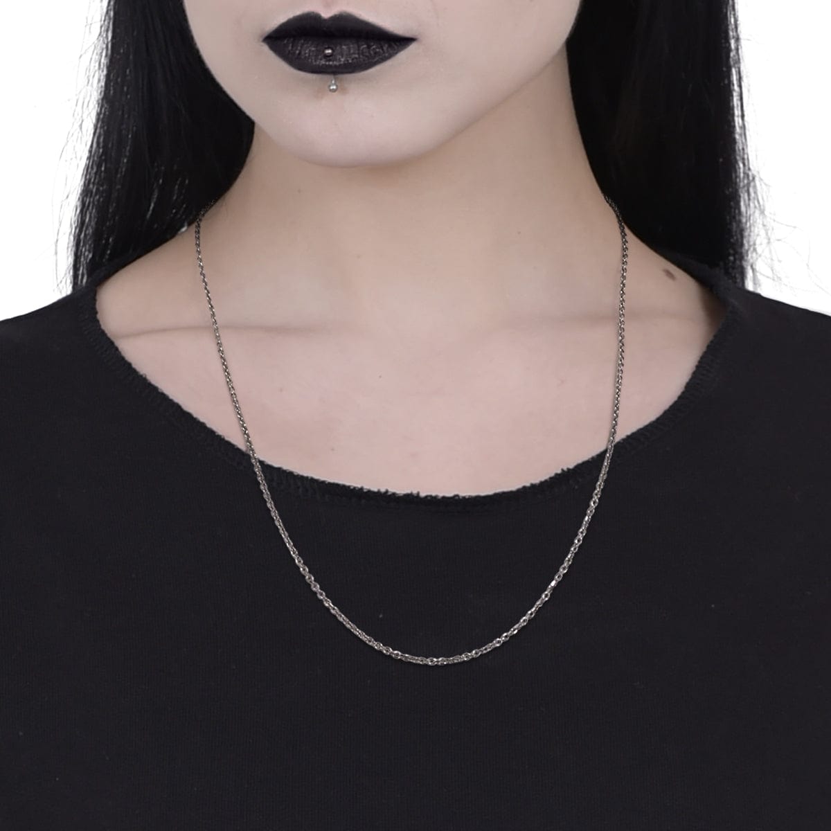 ANCHOR - Neck Chain - Rhodium Plated - 550mm