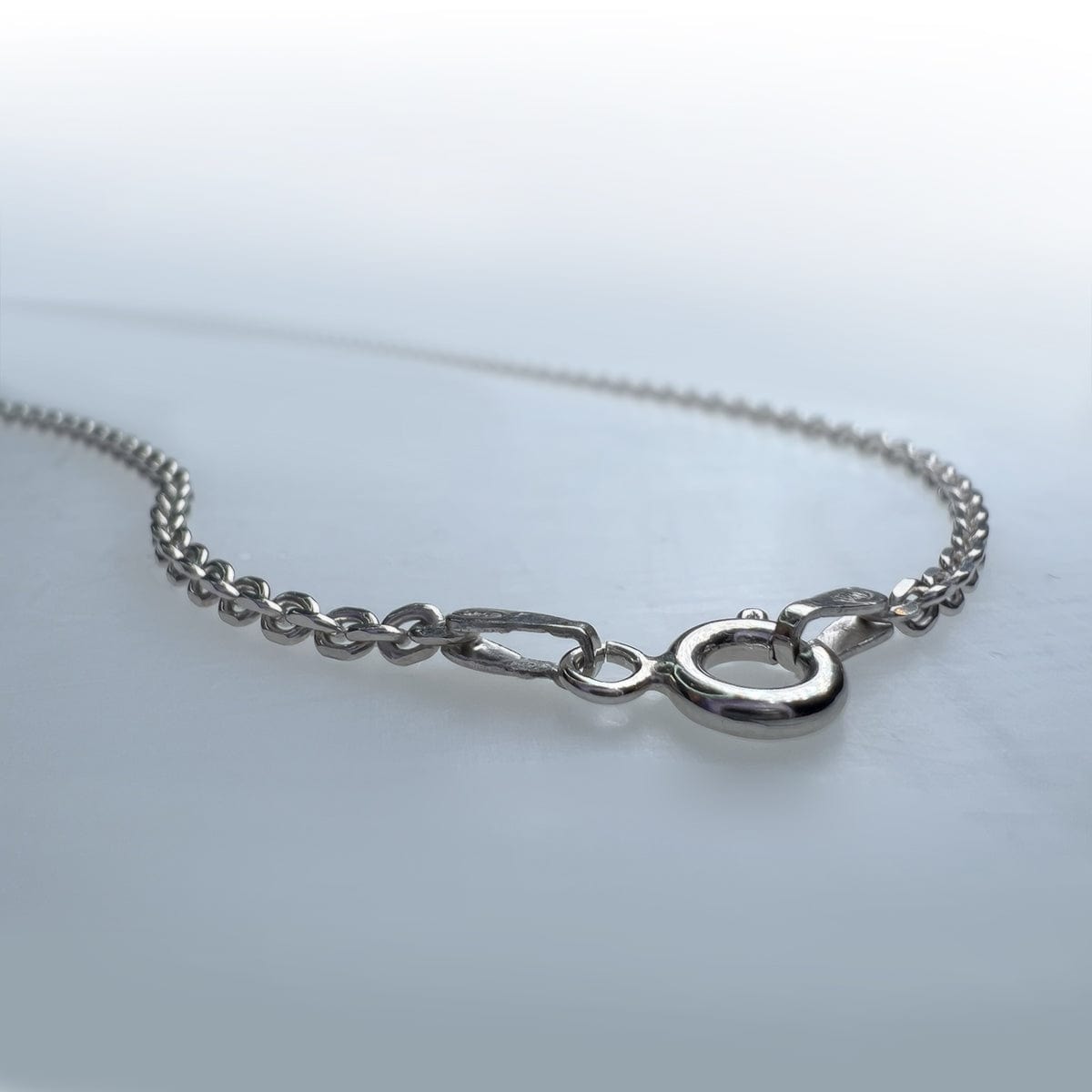 ANCHOR - Neck Chain - Rhodium Plated - 550mm - Spiral USA