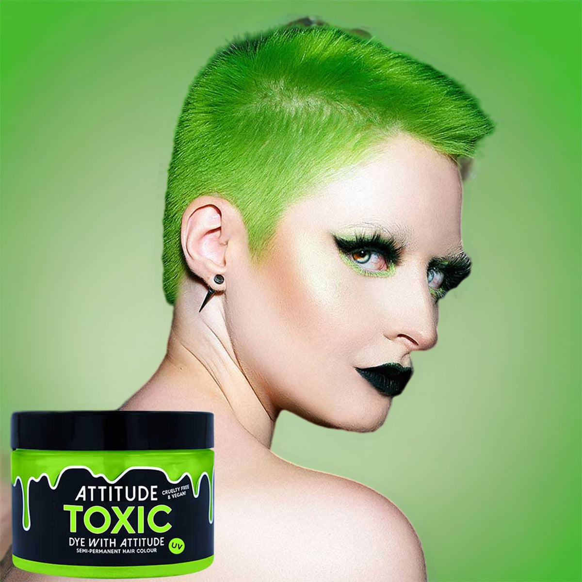 TOXIC UV GREEN - Attitude Hair Dye - 135ml