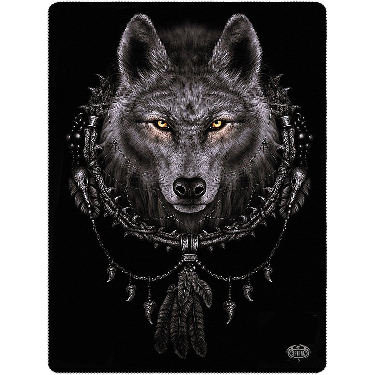 WOLF DREAMS - Fleece Blanket - Spiral USA