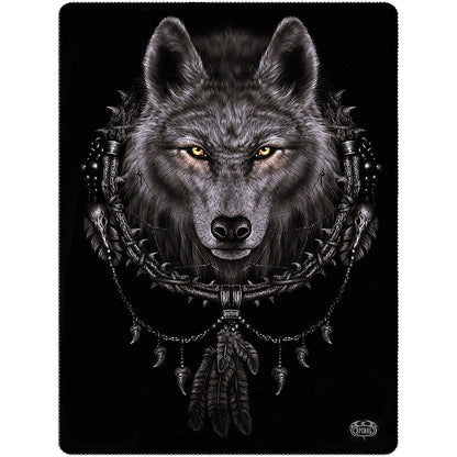 WOLF DREAMS - Fleece Blanket - Spiral USA