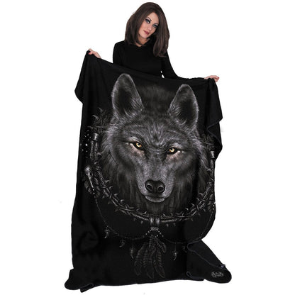 WOLF DREAMS - Fleece Blanket - Spiral USA