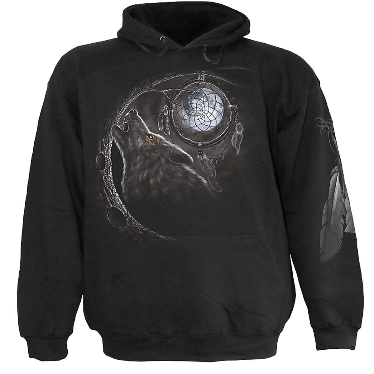 WOLF DREAMS - Hoody Black - Spiral USA