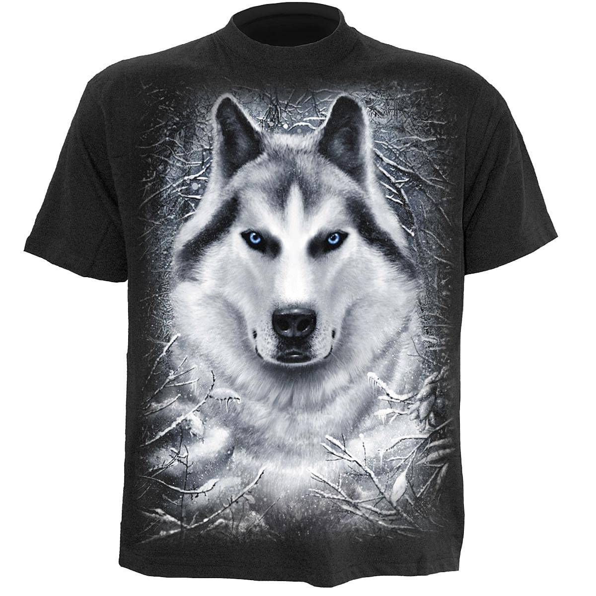 WHITE WOLF - T-Shirt Black - Spiral USA