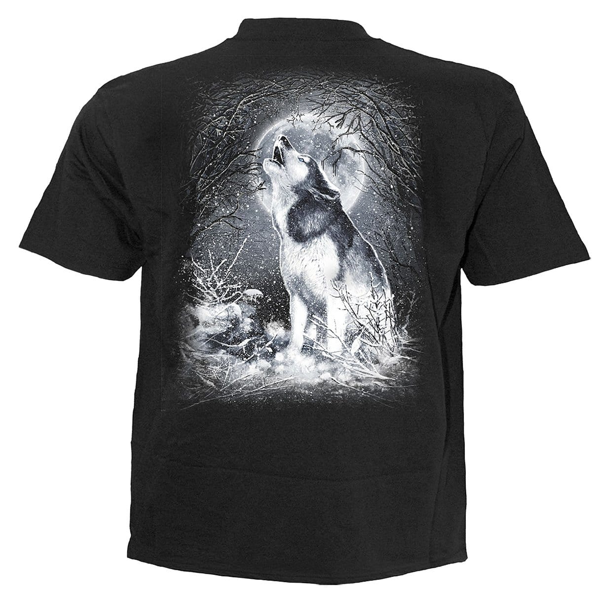 WHITE WOLF - T-Shirt Black - Spiral USA