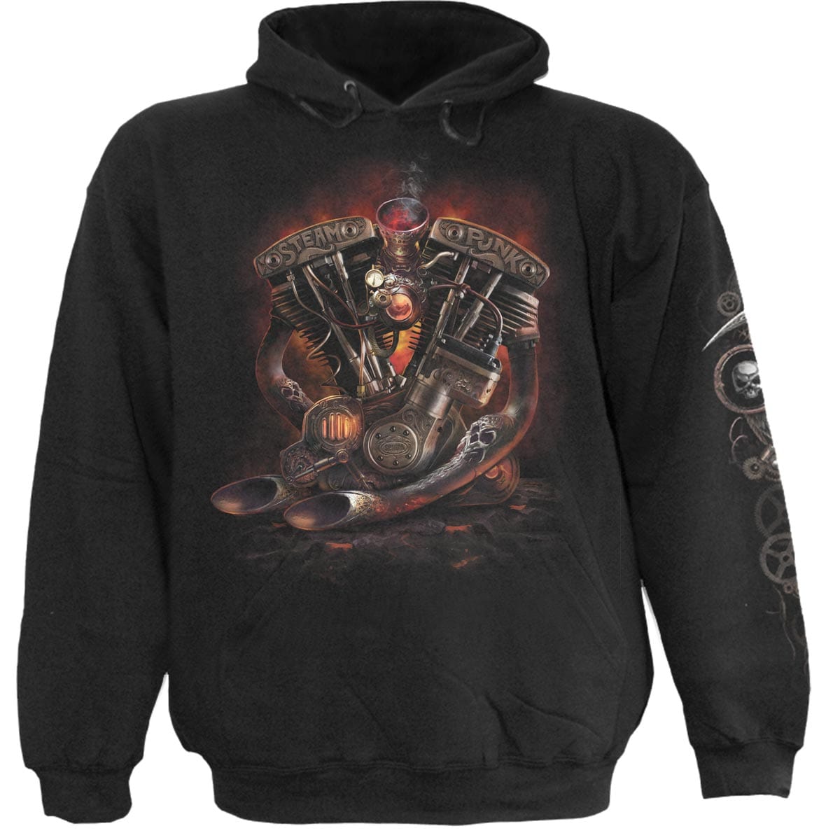 STEAM PUNK RIDER - Hoody Black - Spiral USA