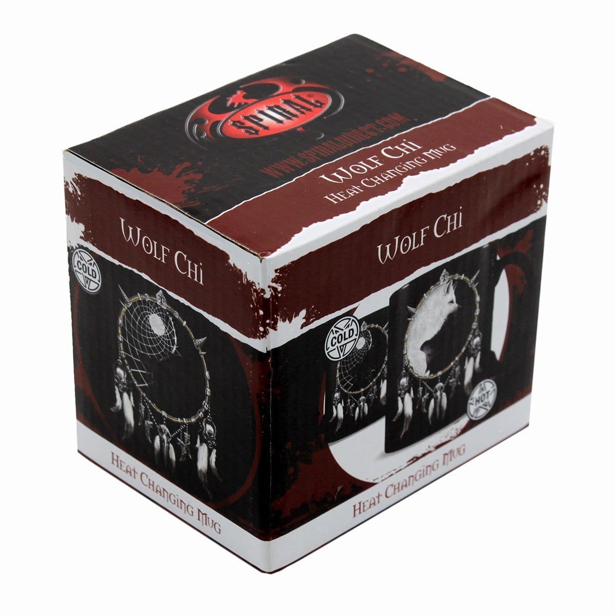WOLF CHI - Heat Change Ceramic Coffee Mug - Gift Boxed - Spiral USA
