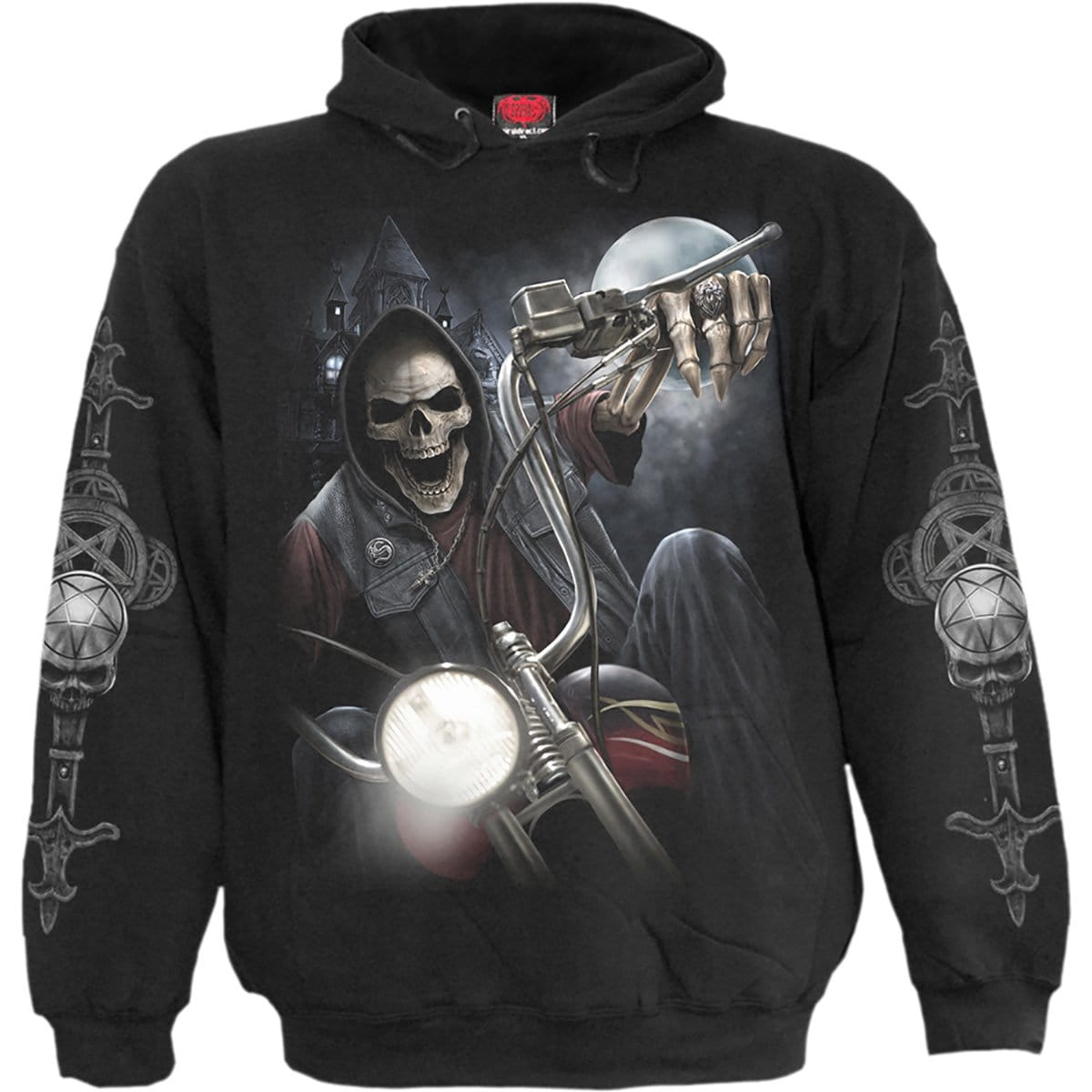 NIGHT CHURCH - Hoody Black - Spiral USA