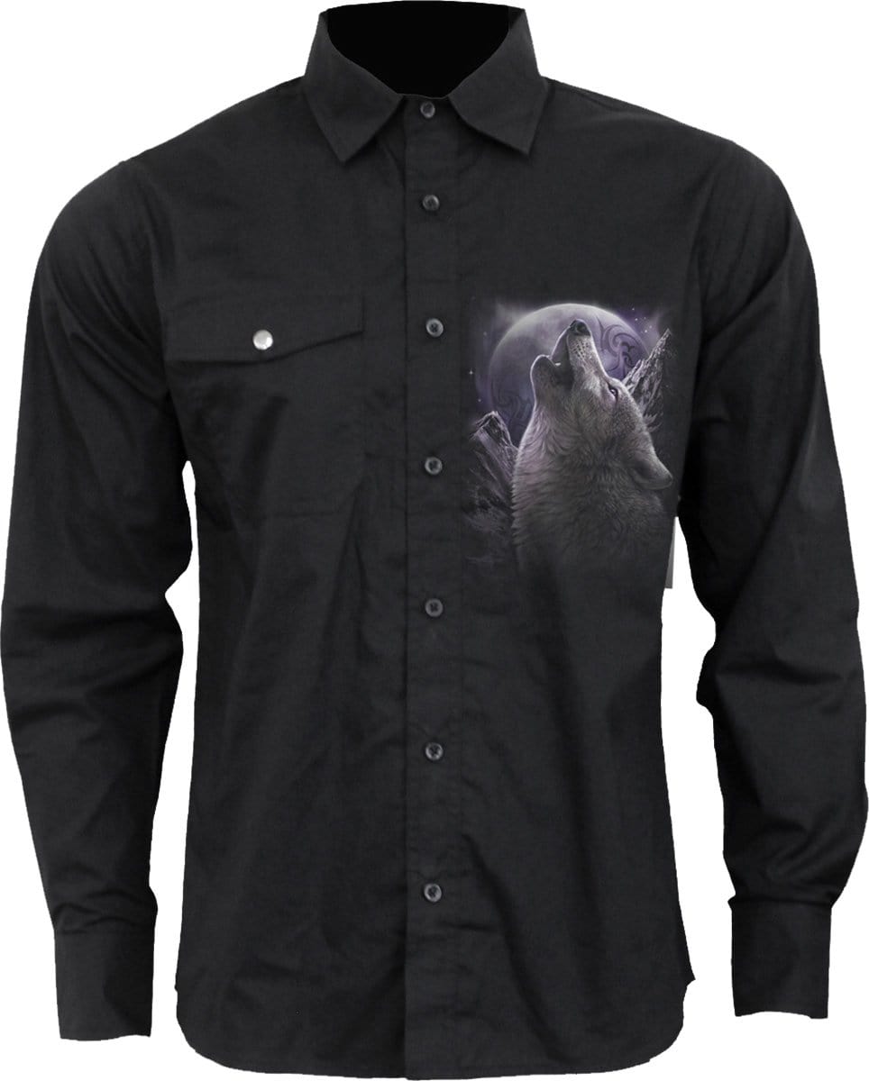 WOLF SOUL - Longsleeve Casual Shirt