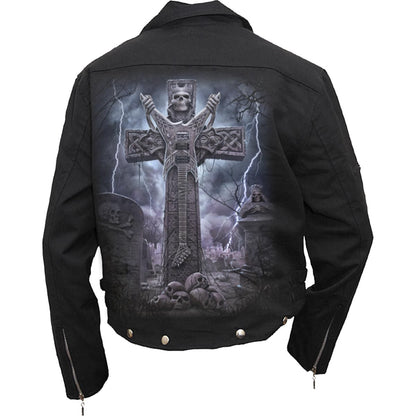 ROCK ETERNAL - Lined Biker Jacket Black - Spiral USA