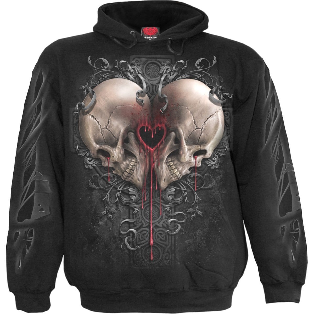 DARK LOVE - Hoody Black - Spiral USA