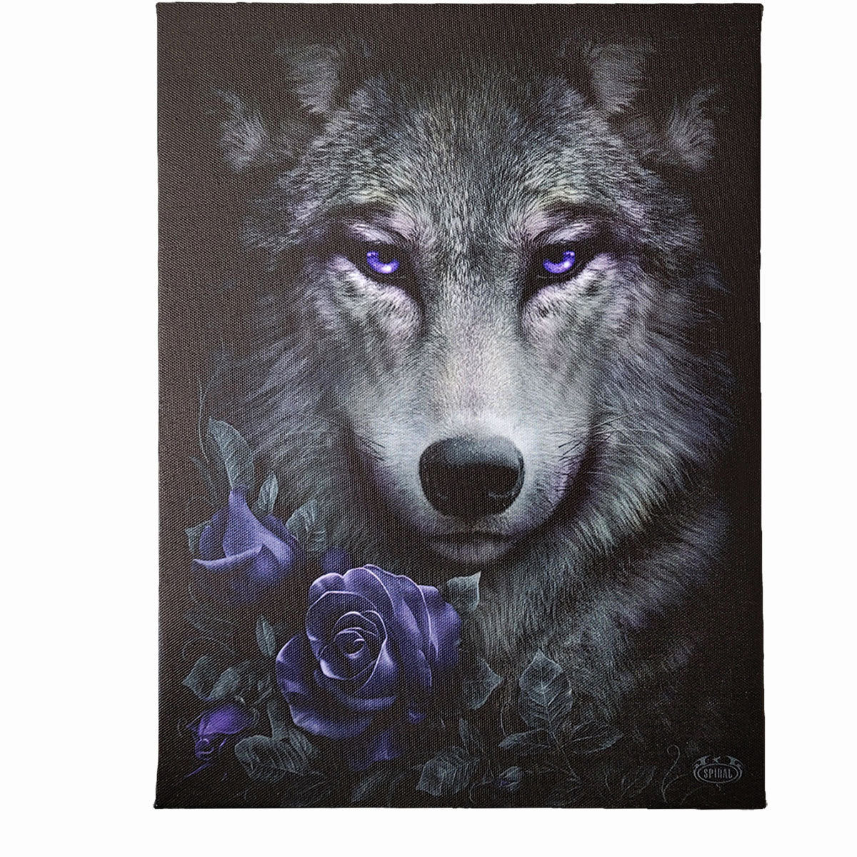 WOLF ROSES - Canvas Poster 25x19cm