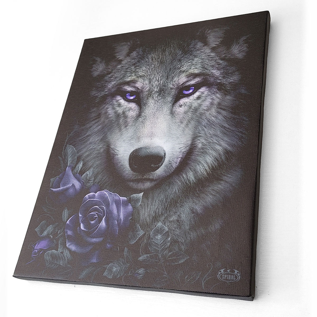 WOLF ROSES - Canvas Poster 25x19cm