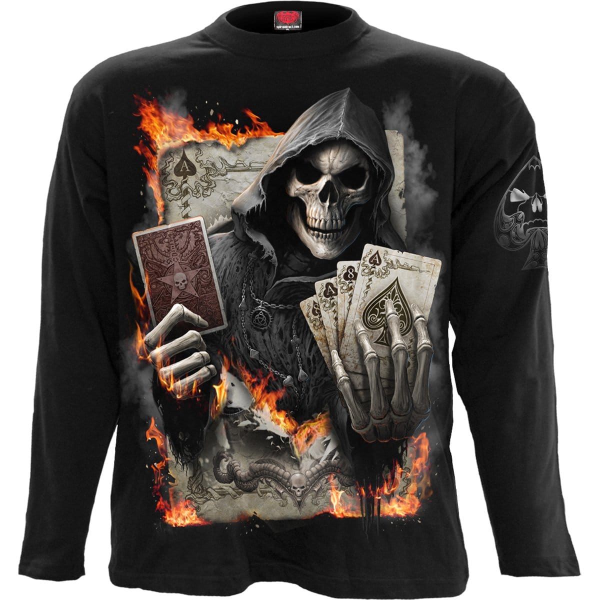 ACE REAPER - Longsleeve T-Shirt Black - Spiral USA