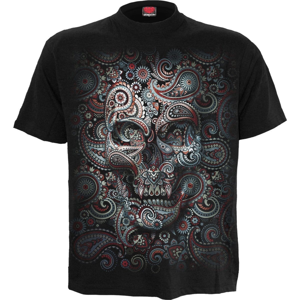 SKULL ILLUSION - Front Print T-Shirt Black - Spiral USA